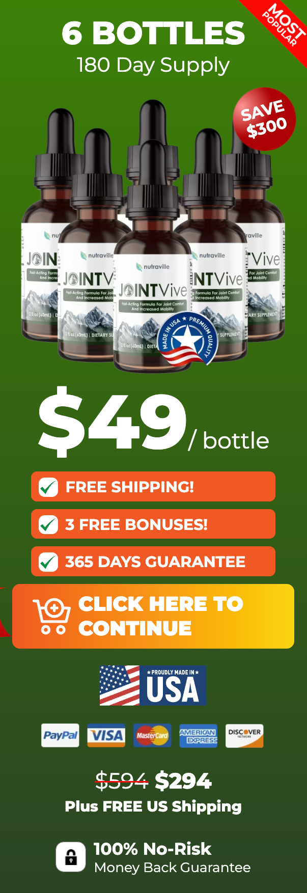 JointVive Buy 6 Bottles